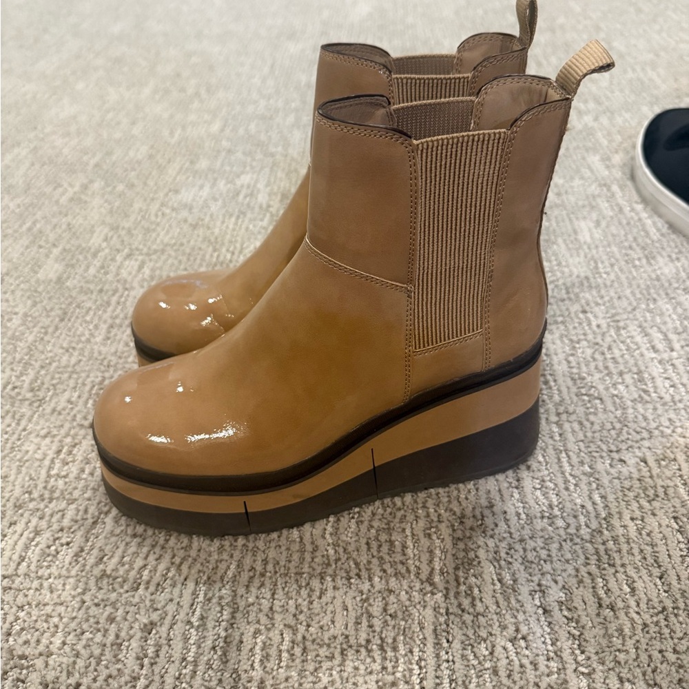 Naked Feet Tan Heeled Boots